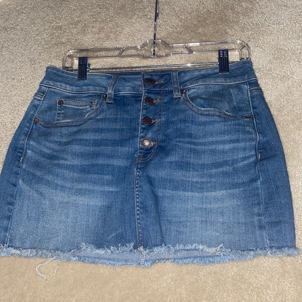american eagle jean skirt